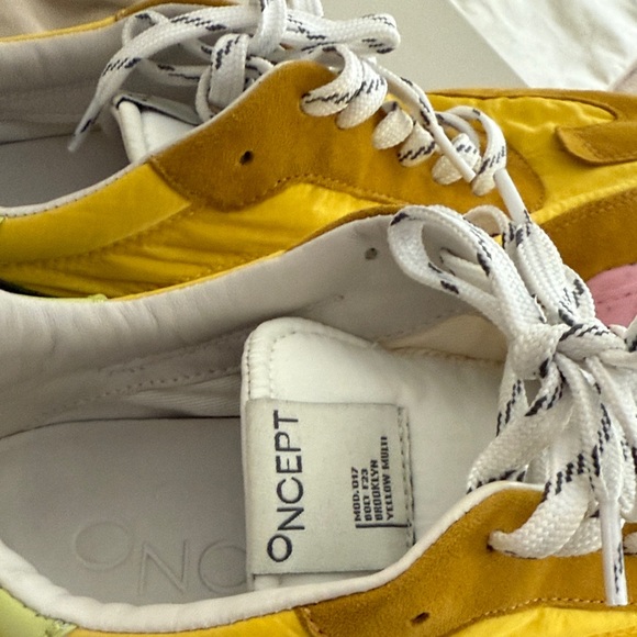 Colorful Yellow and Pink Sneakers - Picture 5 of 6